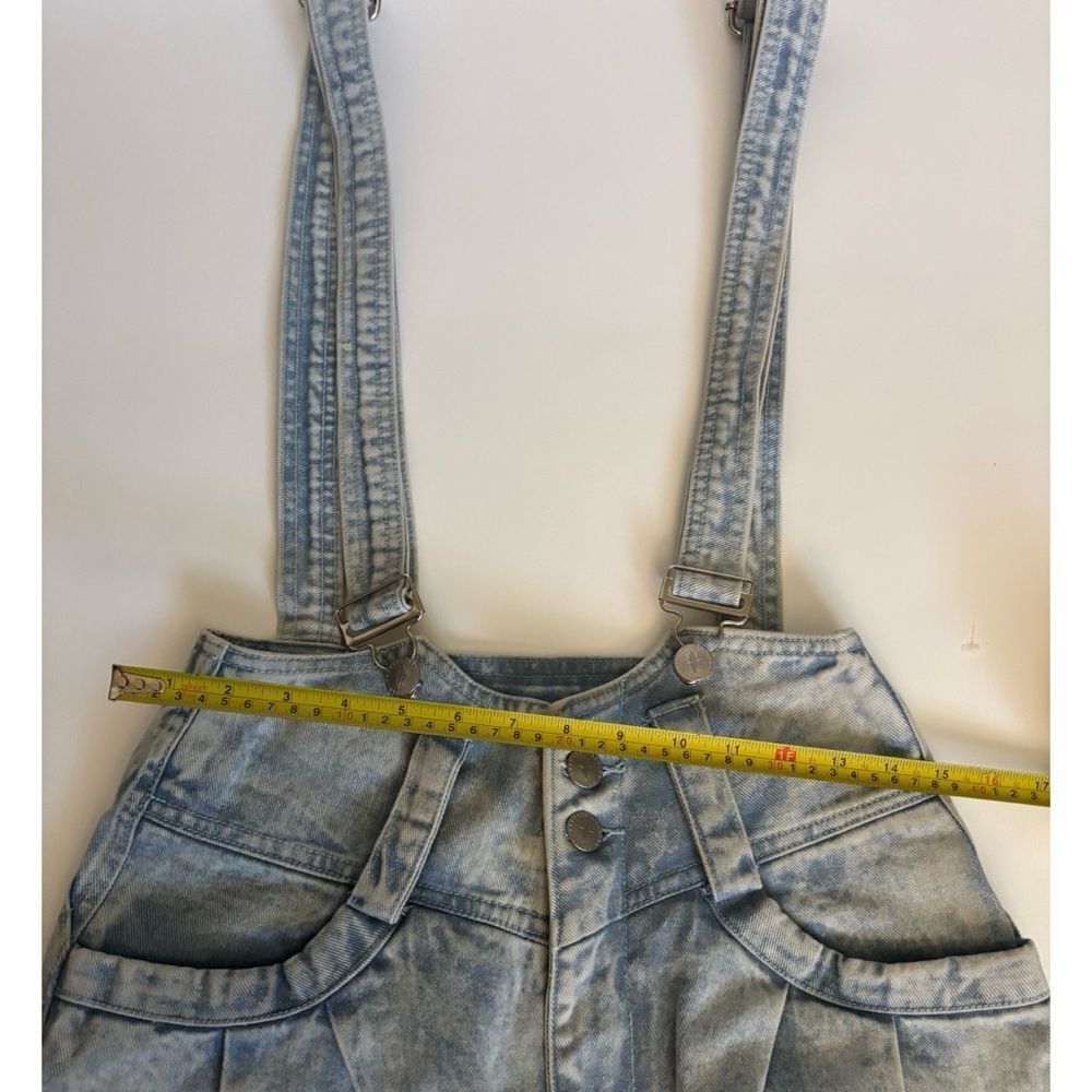 1980’s Tacoola Santi Light Wash High-Waist Denim Overalls Size S ~Excellent - Picture 6 of 11
